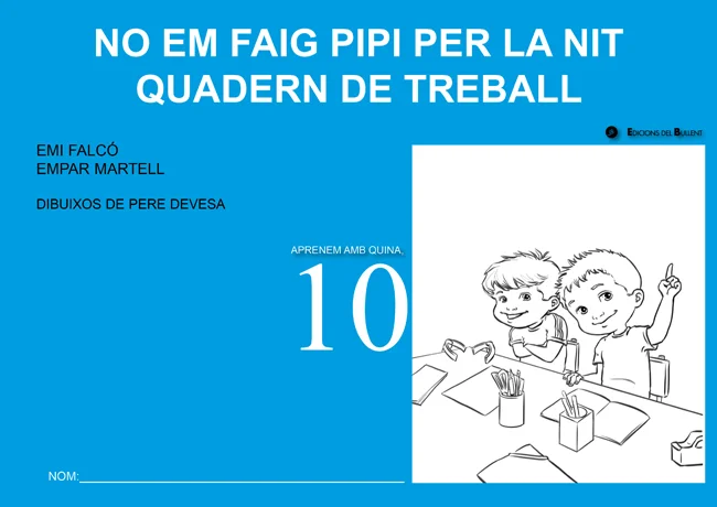 Portada de No em faig pipi per la nit. Quadern de treball
