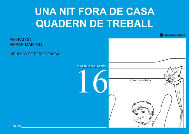 Portada de Una nit fora de casa. Quadern de treball