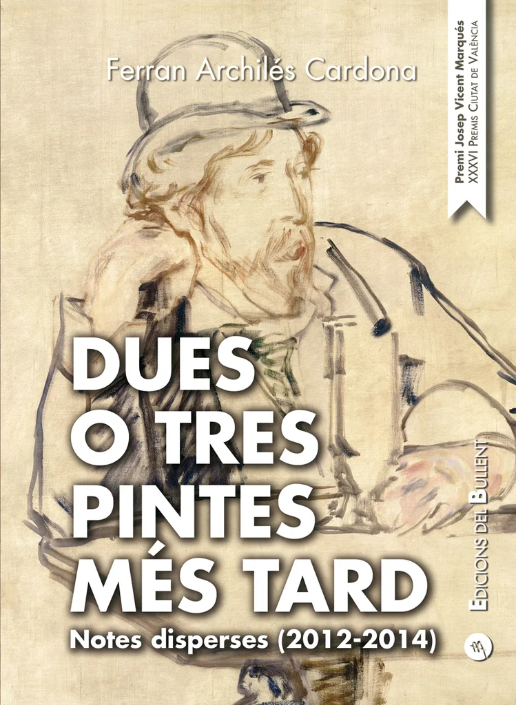 Portada de Dues o tres pintes més tard. Notes disperses (2012-2014)