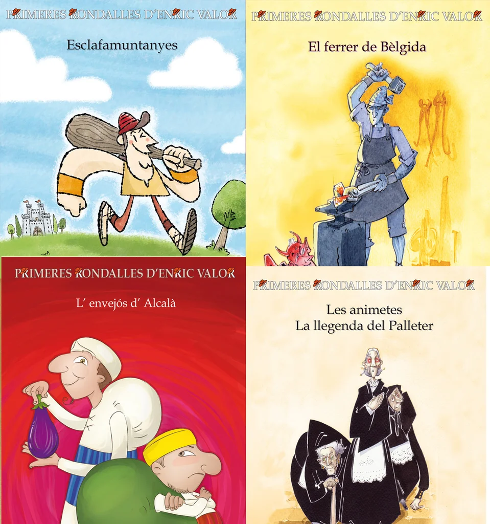 Portada de Primeres Rondalles d'Enric Valor (13 al 16)