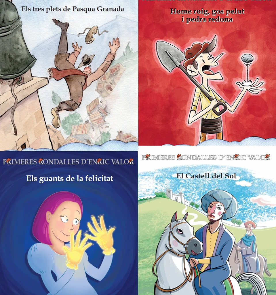 Portada de Primeres Rondalles d'Enric Valor (25 al 28)