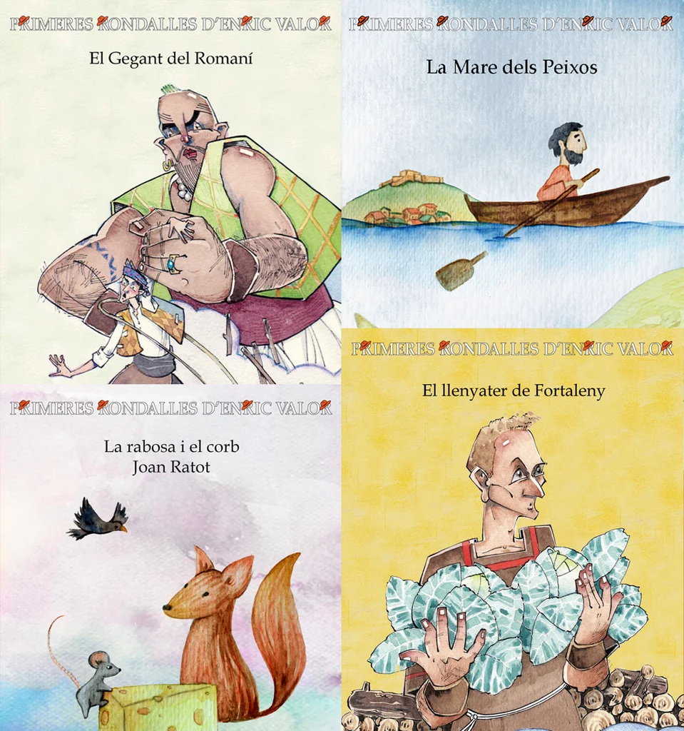 Portada de Primeres Rondalles d'Enric Valor (9 al 12)